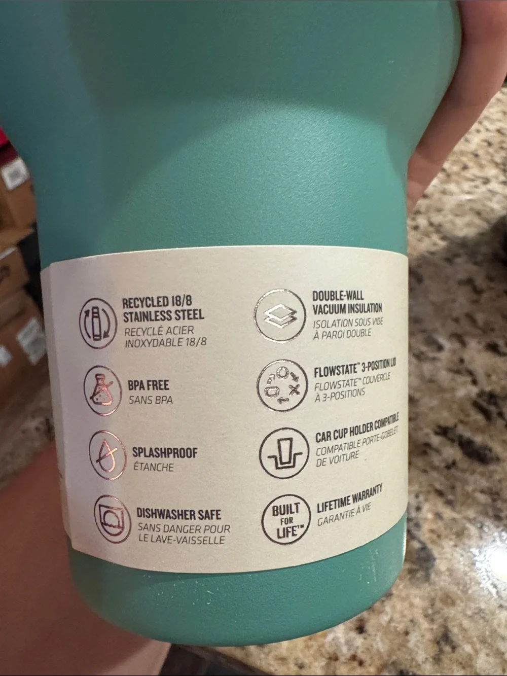 Stanley The FlowState Quencher H2.O Tumbler- 40oz. Spring Green - Picture 4 of 5